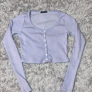 Brandy Melville long sleeve zelly top lavender